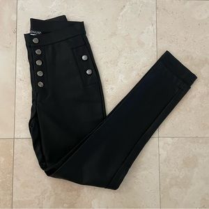 Faux leather pants